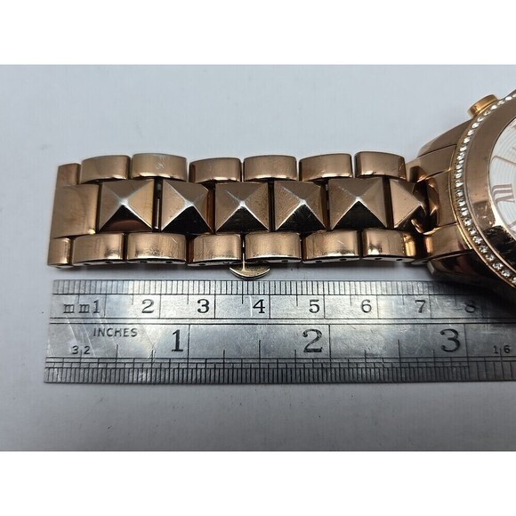 Vince Camuto Rose Gold Chronograph Womens Watch VC5156 New Battery Crystals